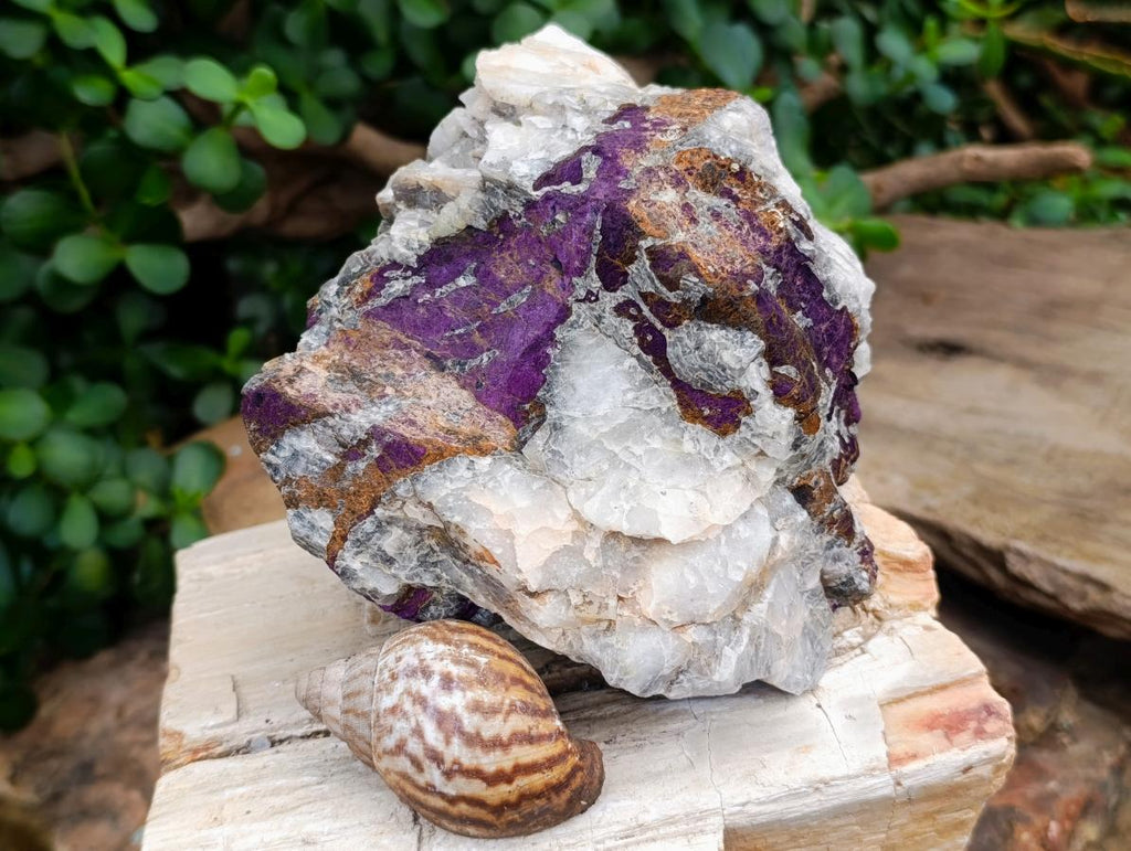 Natural Metallic Cobbed Purpurite Specimens x 3 From Erongo, Namibia