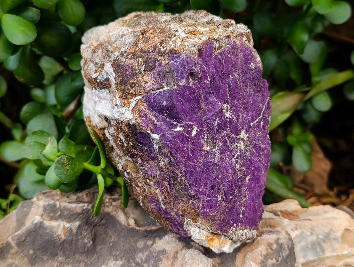 Natural Metallic Cobbed Purpurite Specimens x 3 From Erongo, Namibia