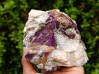 Natural Metallic Cobbed Purpurite Specimens x 3 From Erongo, Namibia