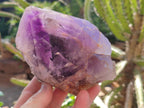 Natural Window Amethyst Crystals x 2 From Ambatondrazaka, Madagascar - Toprock Gemstones and Minerals 