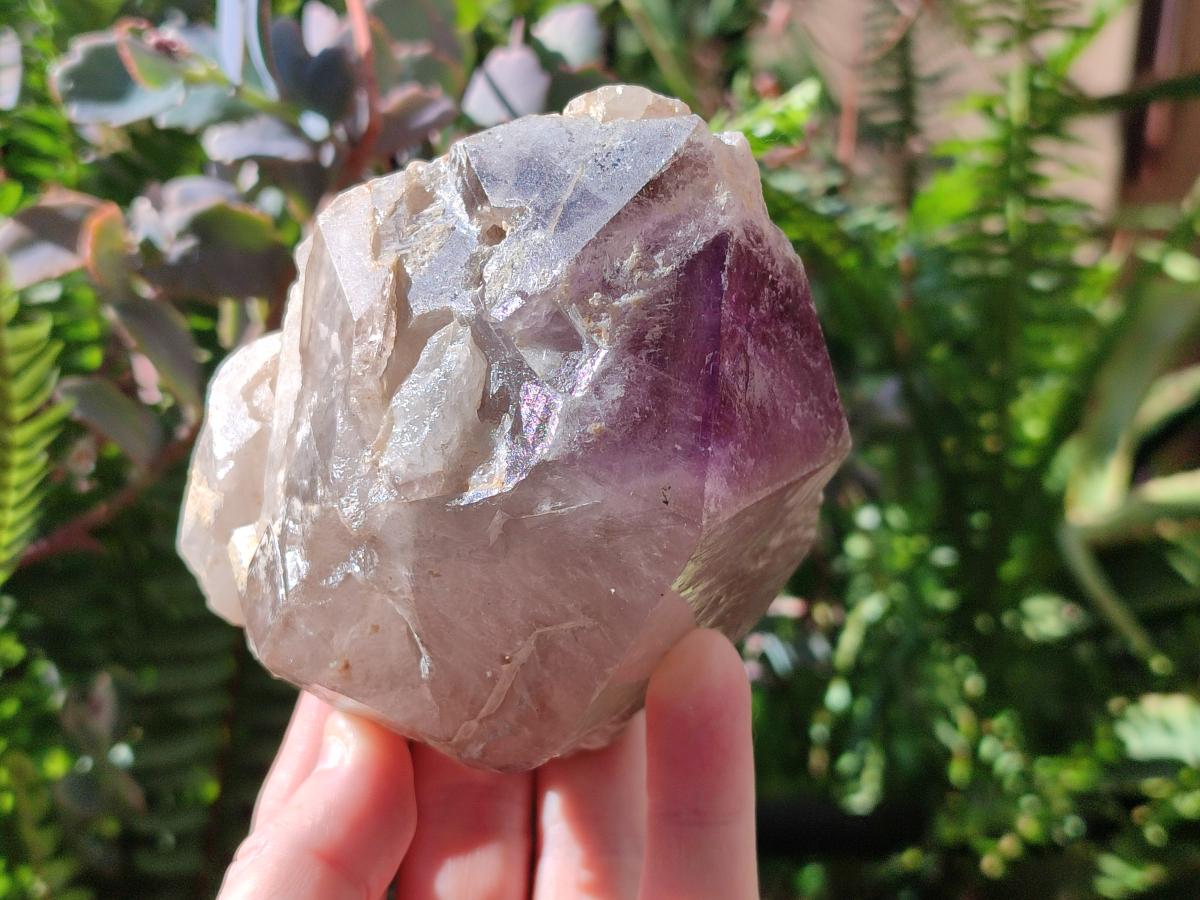 Natural Window Amethyst Crystals x 2 From Ambatondrazaka, Madagascar - Toprock Gemstones and Minerals 