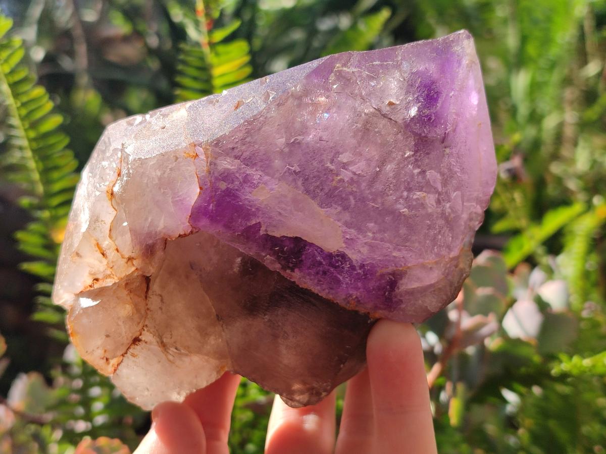 Natural Window Amethyst Crystals x 2 From Ambatondrazaka, Madagascar - Toprock Gemstones and Minerals 