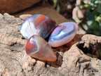 Polished Red Shashe River Agate Free Forms x 35 From Shashe River, Zimbabwe