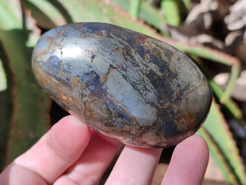 Polished Basalt Pharaoh Stone Galets x 24 From Iron Duke Mine, Zimbabwe