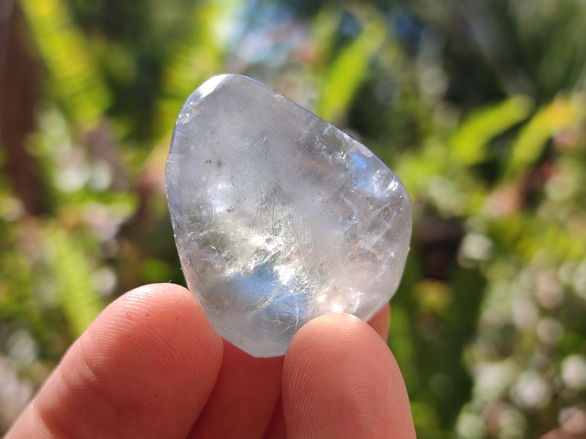 Polished Blue Celestite Free Forms x 70 From Sakoany, Madagascar