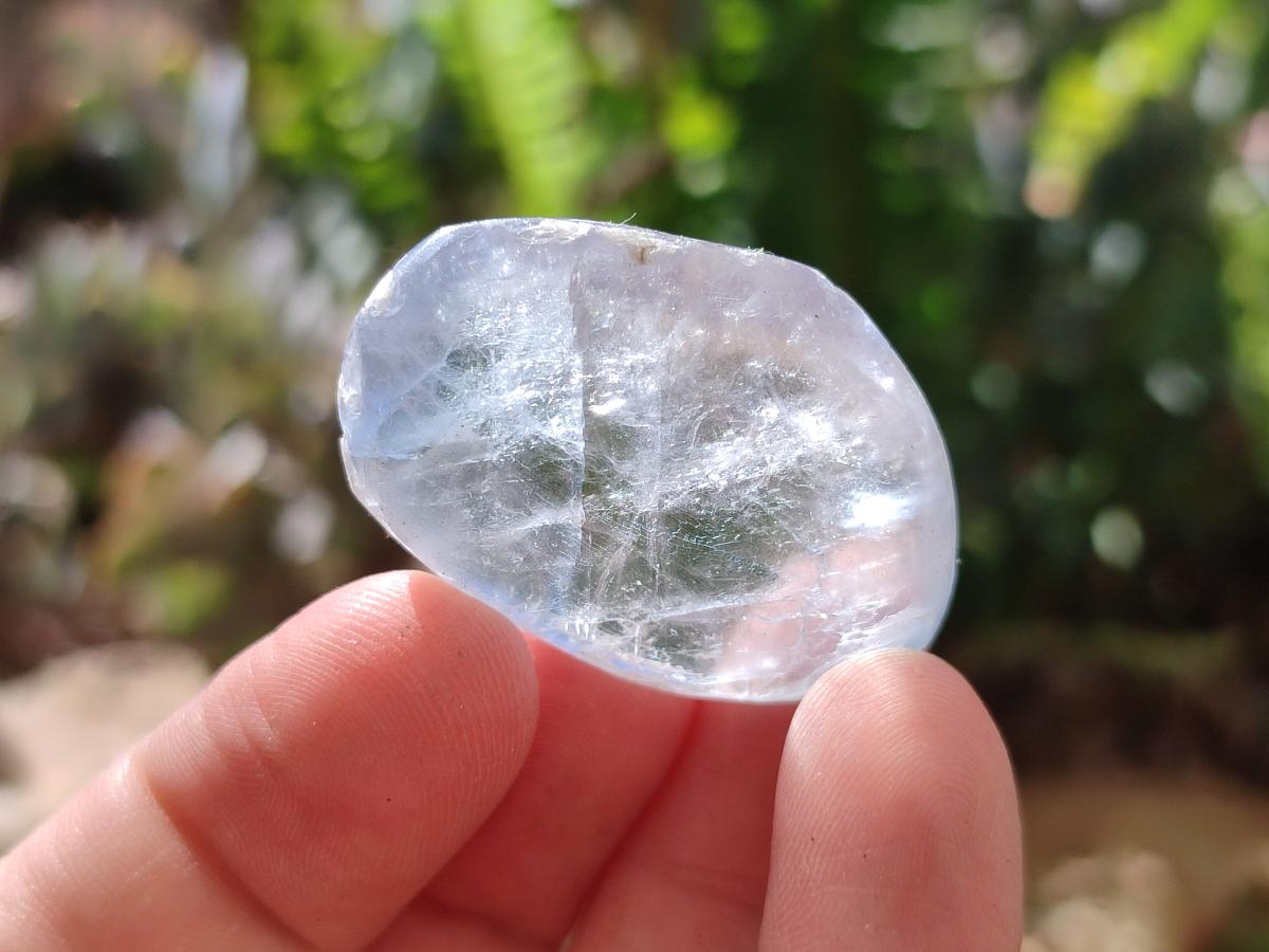 Polished Blue Celestite Free Forms x 70 From Sakoany, Madagascar