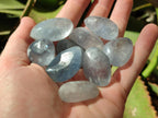 Polished Blue Celestite Free Forms x 70 From Sakoany, Madagascar