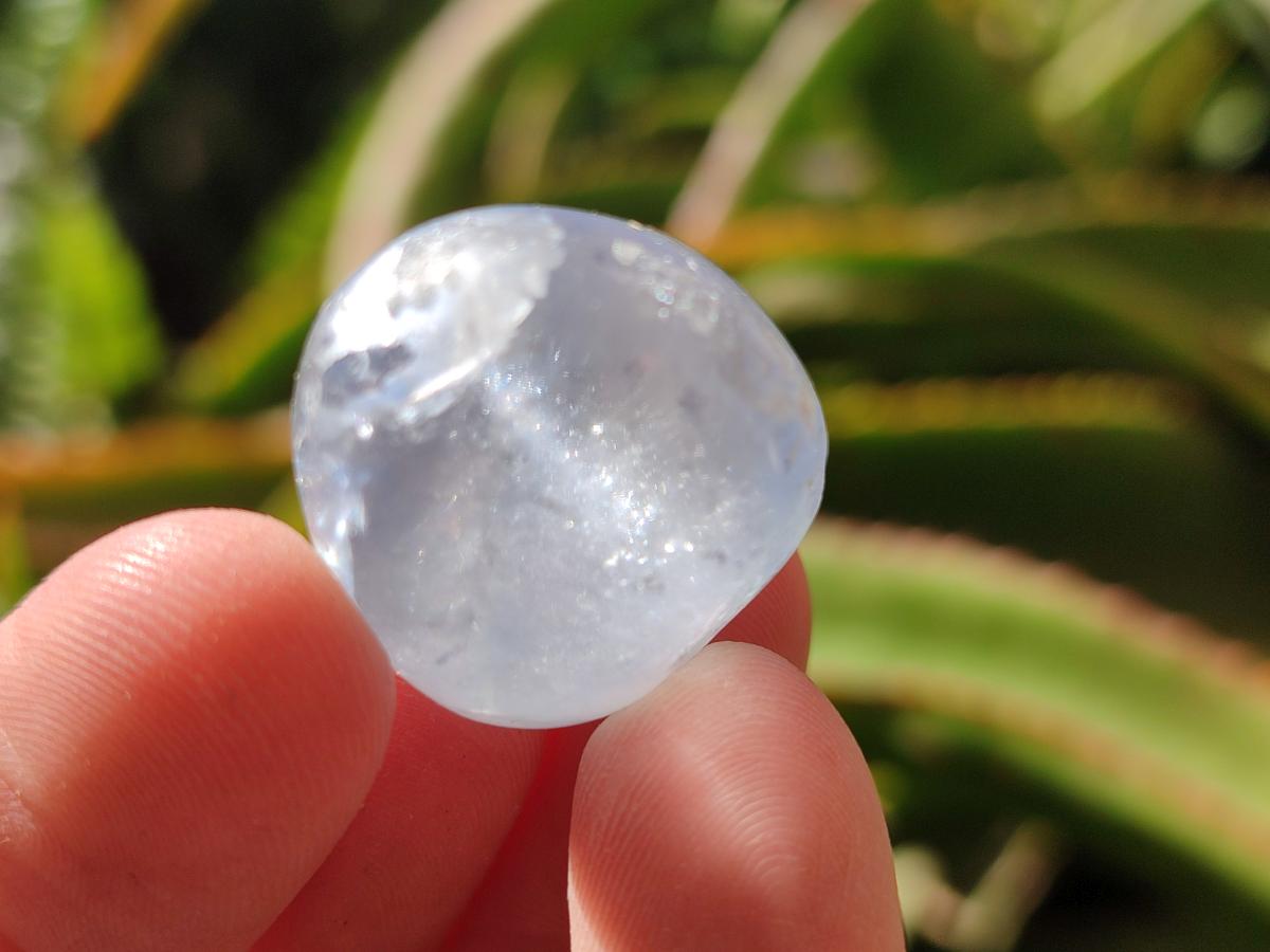 Polished Blue Celestite Free Forms x 70 From Sakoany, Madagascar