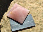 Polished Gemmy Rose Quartz Pyramids x 6 From Madagascar