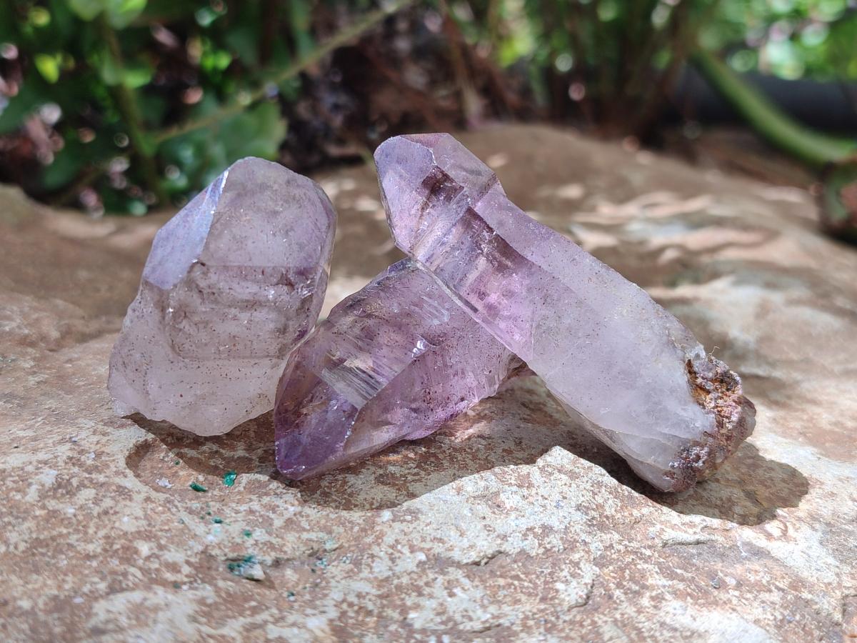 Natural Smokey Chiredzi Amethyst Crystals x 12 From Chiredzi, Zimbabwe