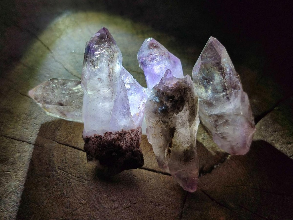 Natural Smokey Chiredzi Amethyst Crystals x 12 From Chiredzi, Zimbabwe