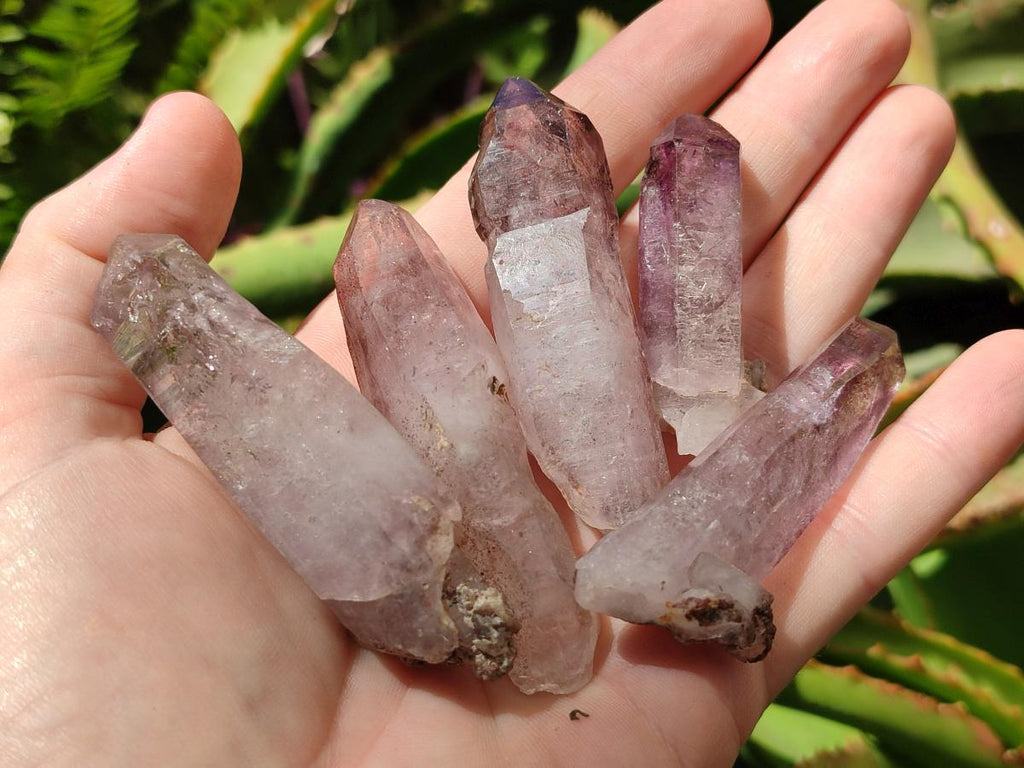 Natural Smokey Chiredzi Amethyst Crystals x 12 From Chiredzi, Zimbabwe