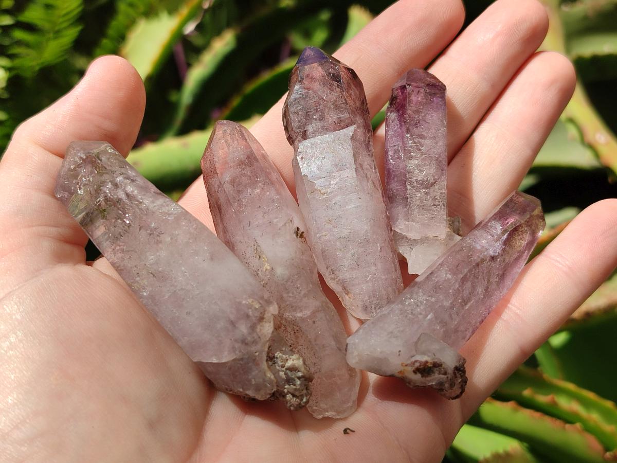 Natural Smokey Chiredzi Amethyst Crystals x 12 From Chiredzi, Zimbabwe