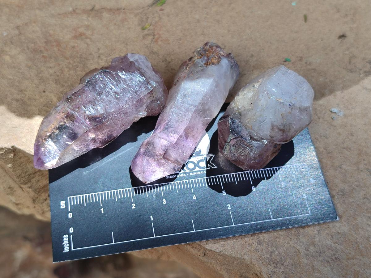Natural Smokey Chiredzi Amethyst Crystals x 12 From Chiredzi, Zimbabwe