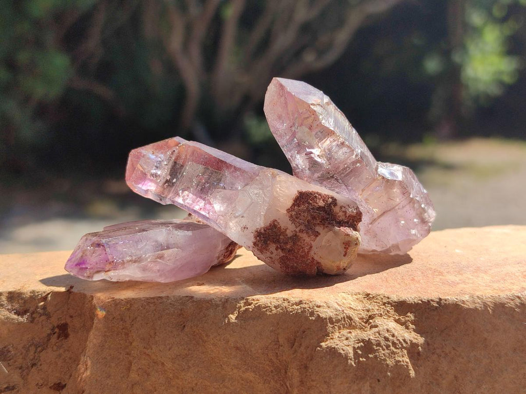 Natural Smokey Chiredzi Amethyst Crystals x 12 From Chiredzi, Zimbabwe