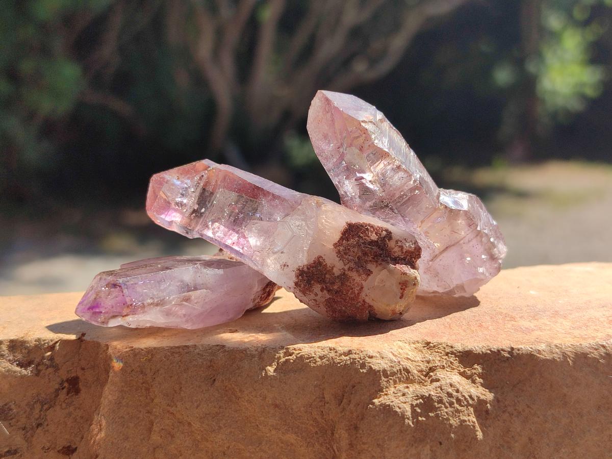 Natural Smokey Chiredzi Amethyst Crystals x 12 From Chiredzi, Zimbabwe