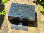 Hand Made Dumortierite Jewellery Box x 1 From Mozambique - Toprock Gemstones and Minerals 