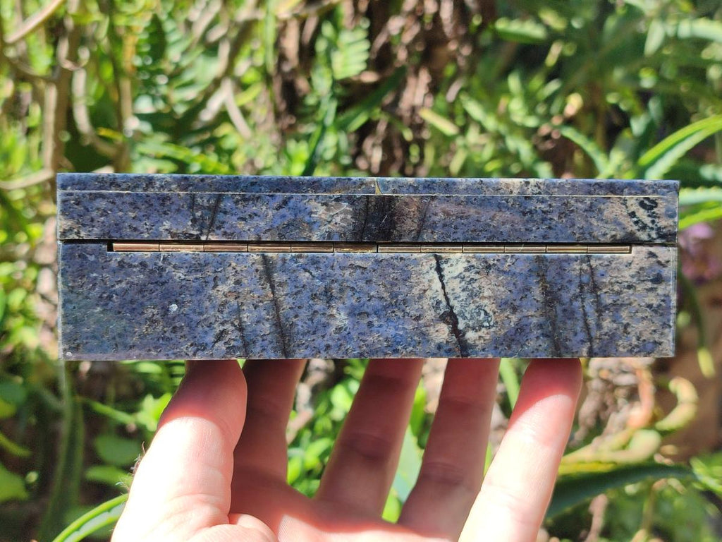 Hand Made Dumortierite Jewellery Box x 1 From Mozambique - Toprock Gemstones and Minerals 