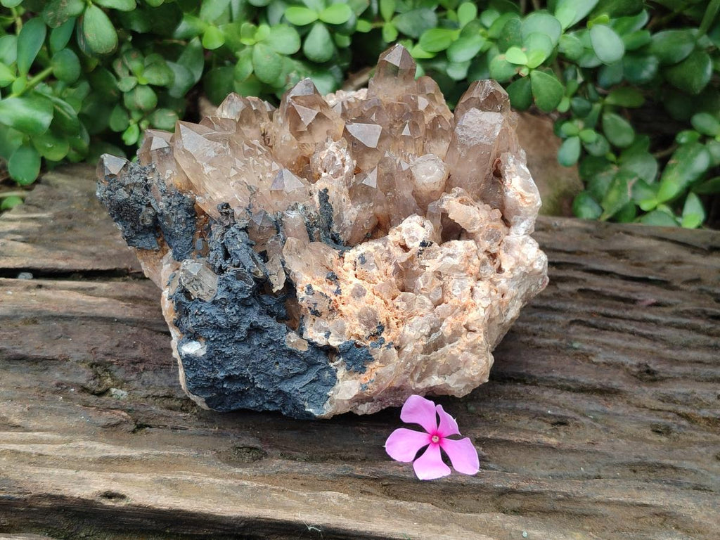 Natural Large Smokey Phantom Quartz Cluster x 1 From Luena, Congo - Toprock Gemstones and Minerals 