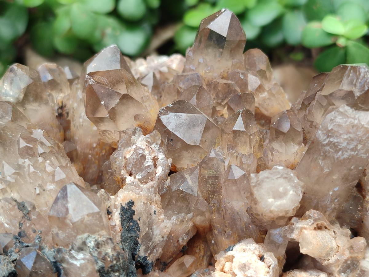 Natural Large Smokey Phantom Quartz Cluster x 1 From Luena, Congo - Toprock Gemstones and Minerals 