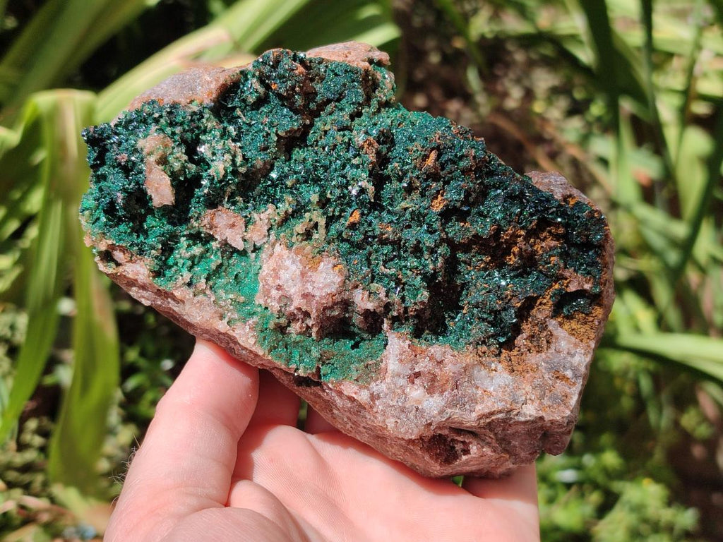 Natural Crystalline Malachite Specimens x 2 From Tenke Fungurume, Congo - Toprock Gemstones and Minerals 