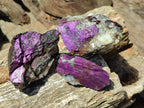 Natural Metallic Cobbed Purpurite Specimens x 12 From Erongo, Namibia - Toprock Gemstones and Minerals 