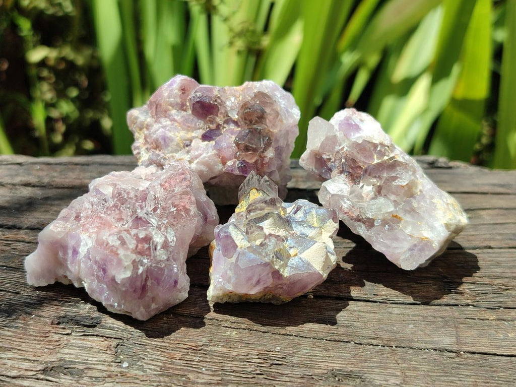 Natural Rare Amethyst Asylum Quartz Clusters x 35 From Luena, Congo - Toprock Gemstones and Minerals 