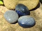 Polished Lazulite Galets x 24 From Madagascar - Toprock Gemstones and Minerals 
