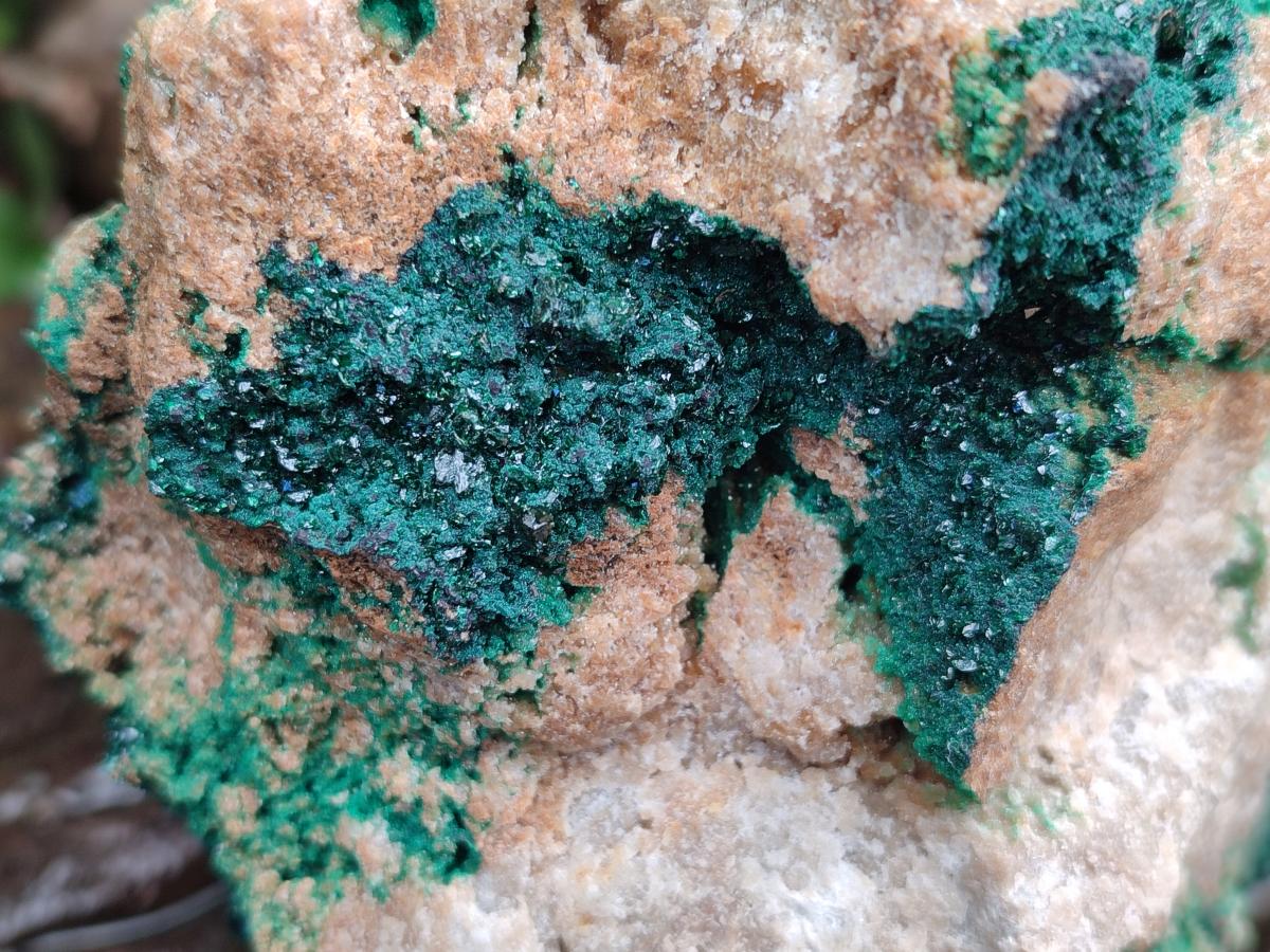 Natural Large Crystalline Malachite Specimen x 1 From Tenke Fungurume, Congo - Toprock Gemstones and Minerals 