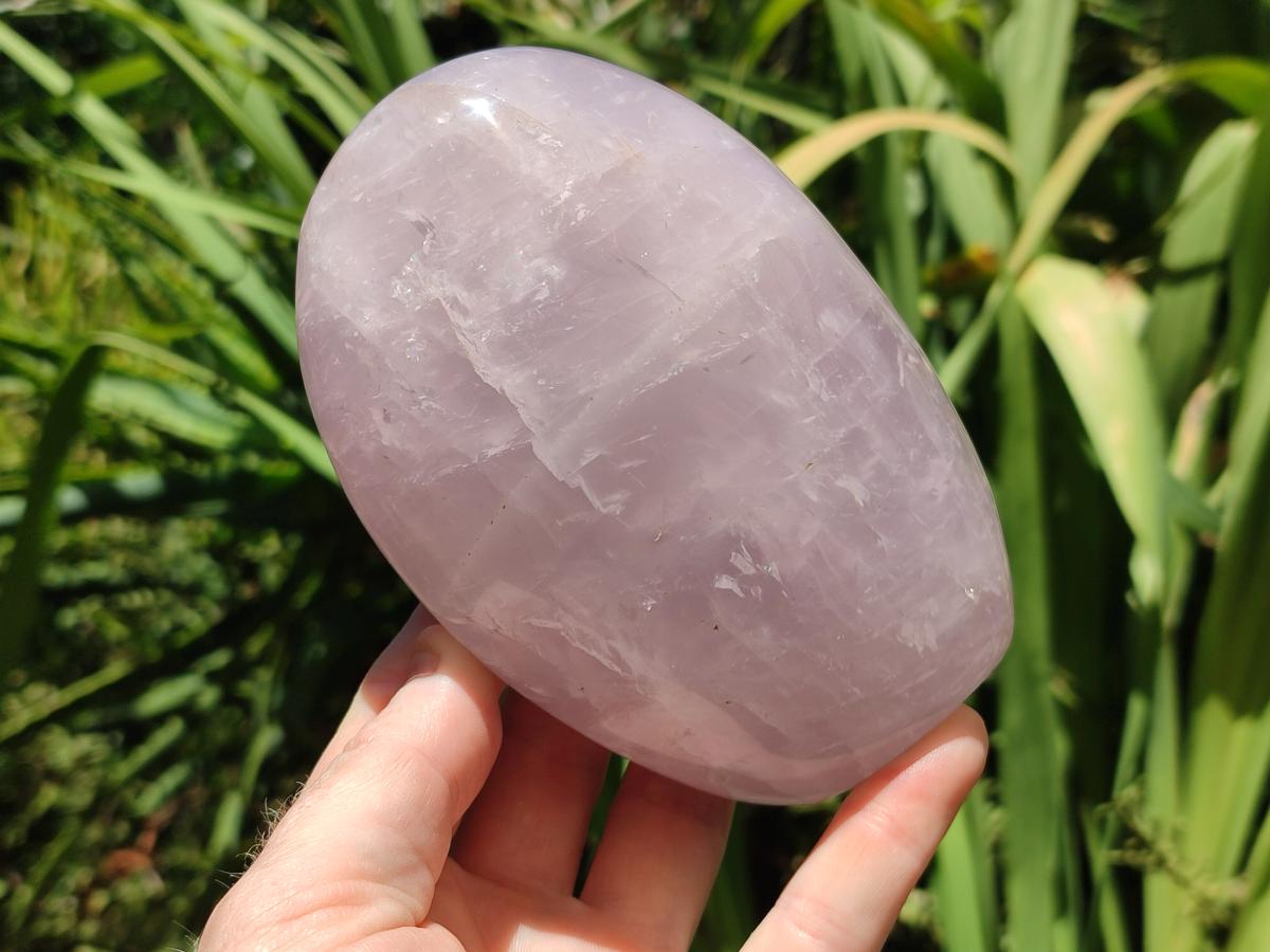 Polished Gemmy Rose Quartz Standing Free Forms x 2 From Madagascar - Toprock Gemstones and Minerals 
