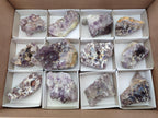 Natural Rare Amethyst Asylum Quartz Clusters x 12 From Luena, Congo - Toprock Gemstones and Minerals 