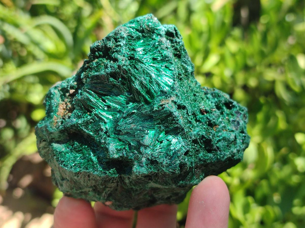 Natural Silky Malachite Specimens x 6 From Kasompe, Congo - Toprock Gemstones and Minerals 