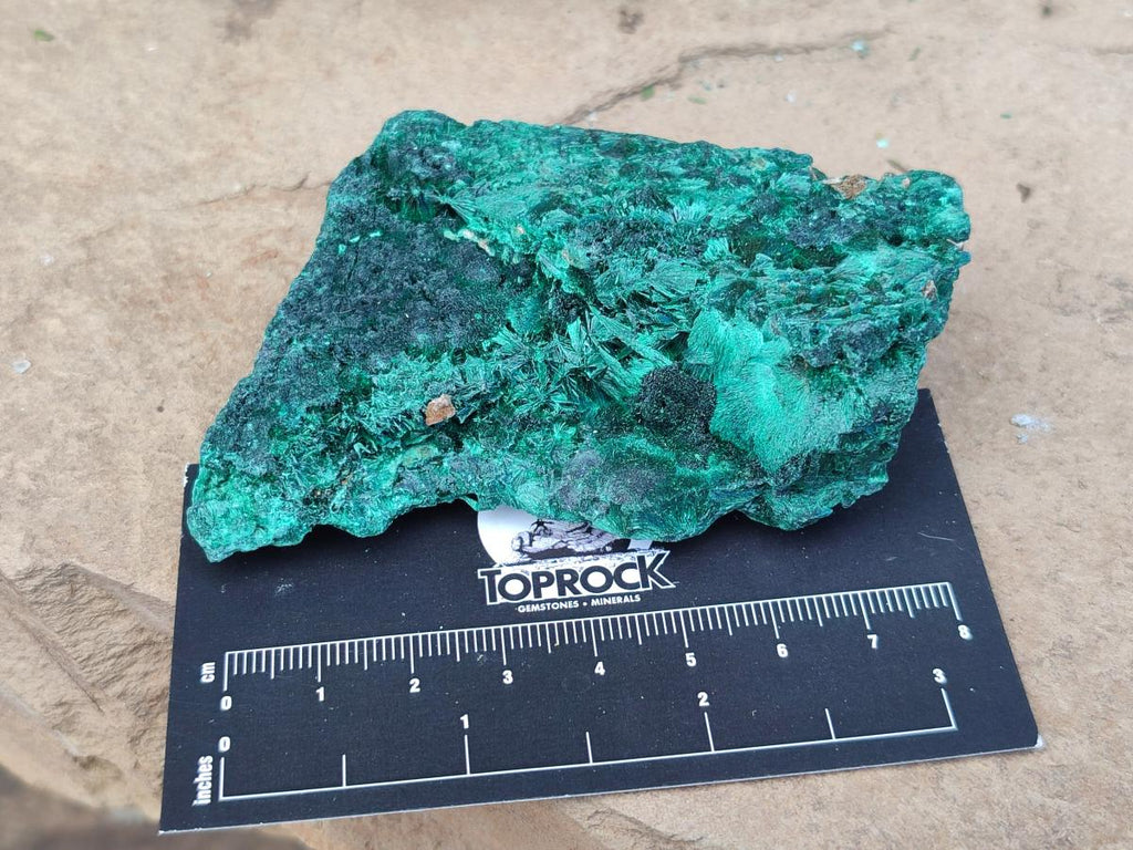 Natural Silky Malachite Specimens x 6 From Kasompe, Congo - Toprock Gemstones and Minerals 