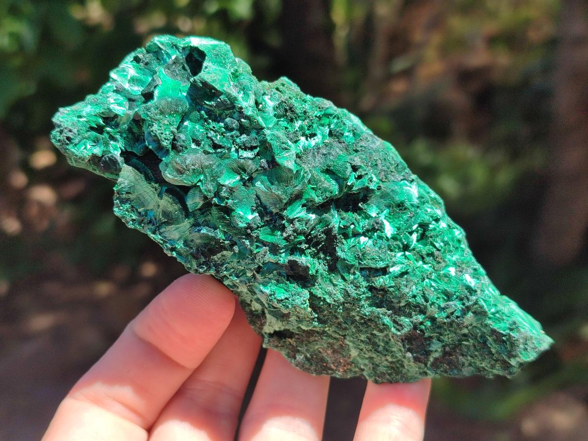 Natural Silky Malachite Specimens x 6 From Kasompe, Congo - Toprock Gemstones and Minerals 