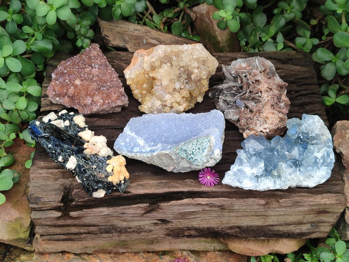 Natural Multi Mineral Specimens x 6 From Southern Africa - Toprock Gemstones and Minerals 