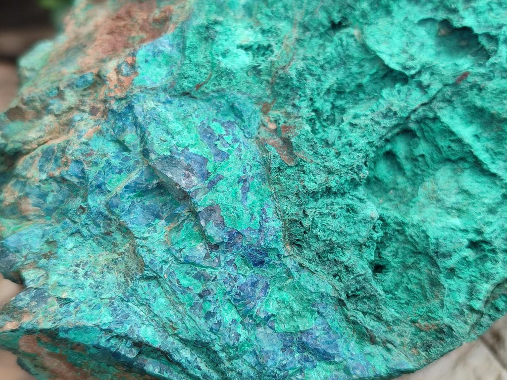 Natural Cobbed Large Shattuckite, Malachite, Chrysocolla and Azurite Specimen x 1 From Kaokoveld, Namibia - Toprock Gemstones and Minerals 