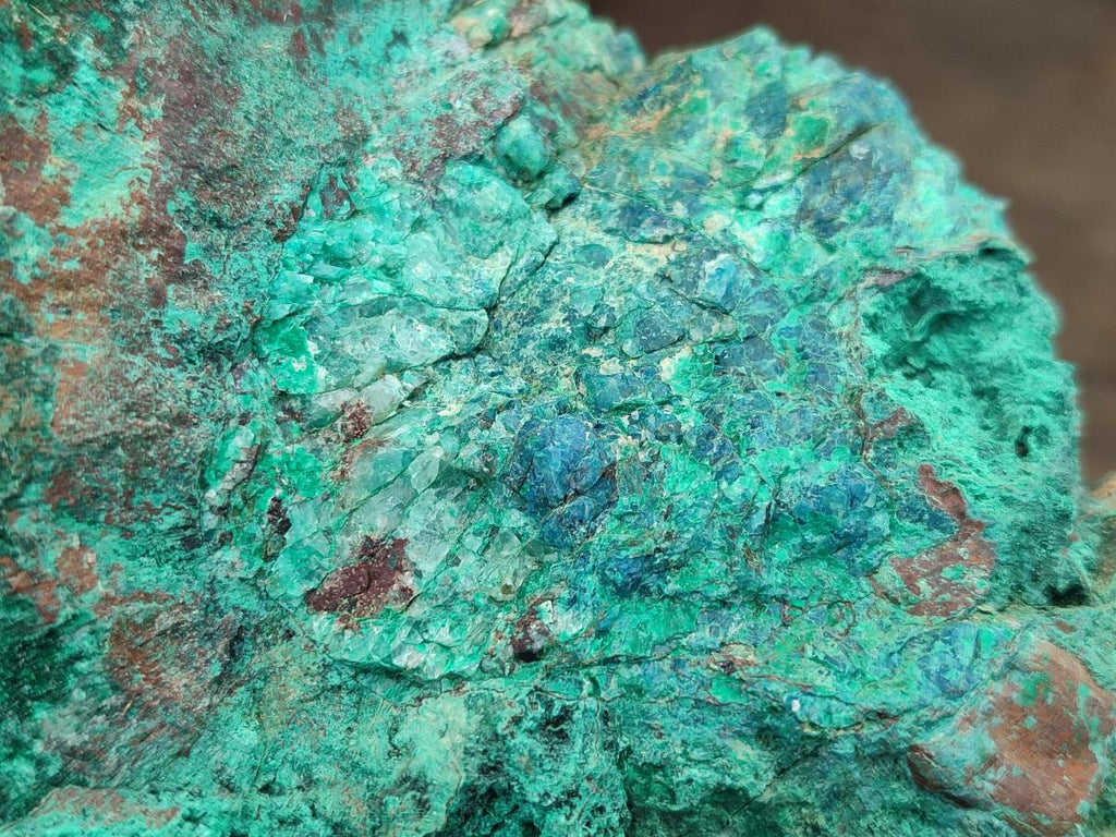 Natural Cobbed Large Shattuckite, Malachite, Chrysocolla and Azurite Specimen x 1 From Kaokoveld, Namibia - Toprock Gemstones and Minerals 