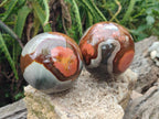 Polished Polychrome Jasper Spheres x 3 From NW Coast, Madagascar - Toprock Gemstones and Minerals 