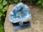 Natural Blue Celestite Cluster Specimens x 2 From Sakoany, Madagascar - Toprock Gemstones and Minerals 