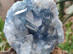 Natural Blue Celestite Cluster Specimens x 2 From Sakoany, Madagascar - Toprock Gemstones and Minerals 