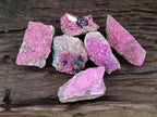 Natural Salrose Cobaltion Dolomite Specimens with Silky Malachite Crystals x 6 From Kakanda, Congo - Toprock Gemstones and Minerals 