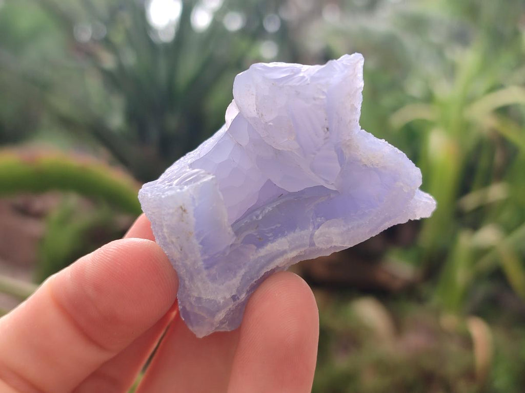 Natural Blue Lace Agate Geode Specimens x 24 From Nsanje, Malawi - Toprock Gemstones and Minerals 