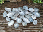 Polished Mini Blue Celestite Free Forms x 12 From Sakoany, Madagascar - Toprock Gemstones and Minerals 