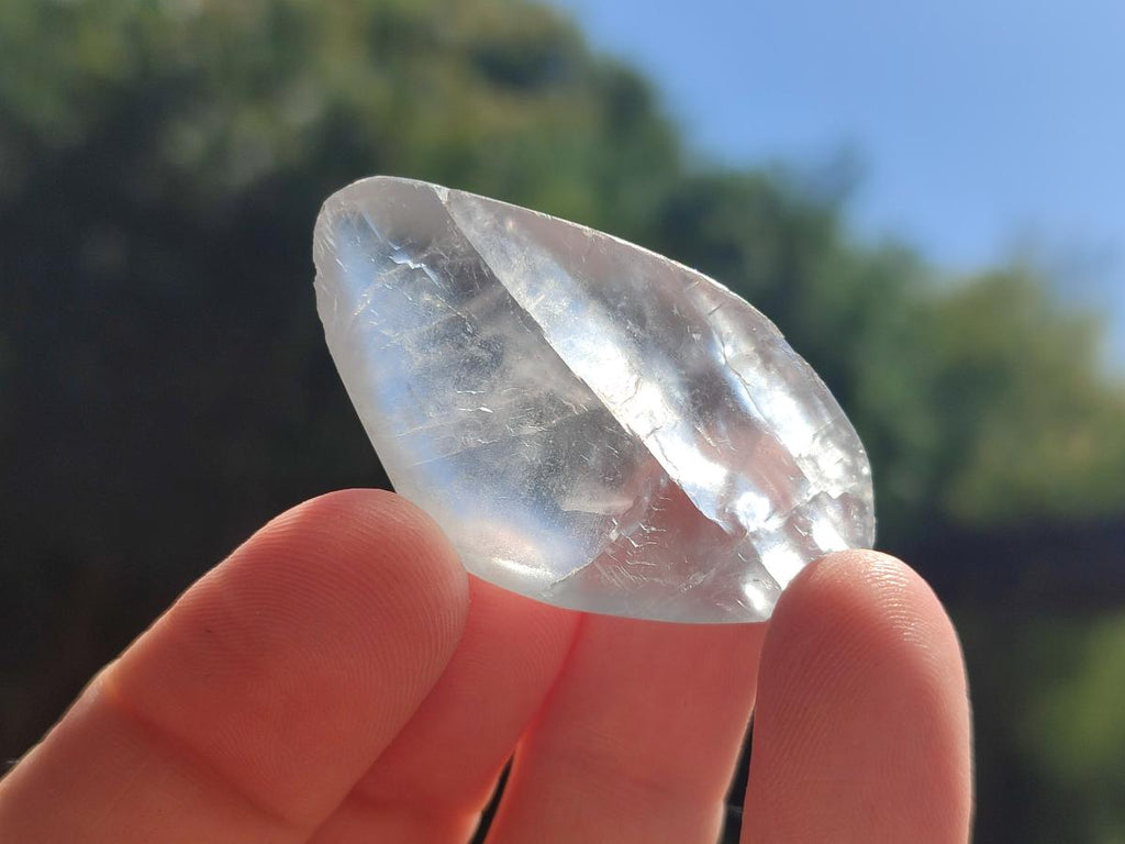 Polished Mini Blue Celestite Free Forms x 12 From Sakoany, Madagascar - Toprock Gemstones and Minerals 
