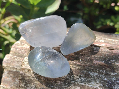 Polished Mini Blue Celestite Free Forms x 12 From Sakoany, Madagascar - Toprock Gemstones and Minerals 