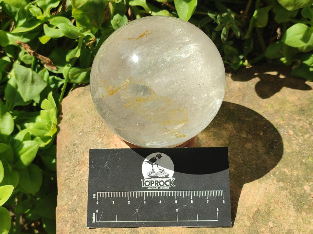 Polished Clear Quartz Crystal Balls x 2 From Madagascar - Toprock Gemstones and Minerals 