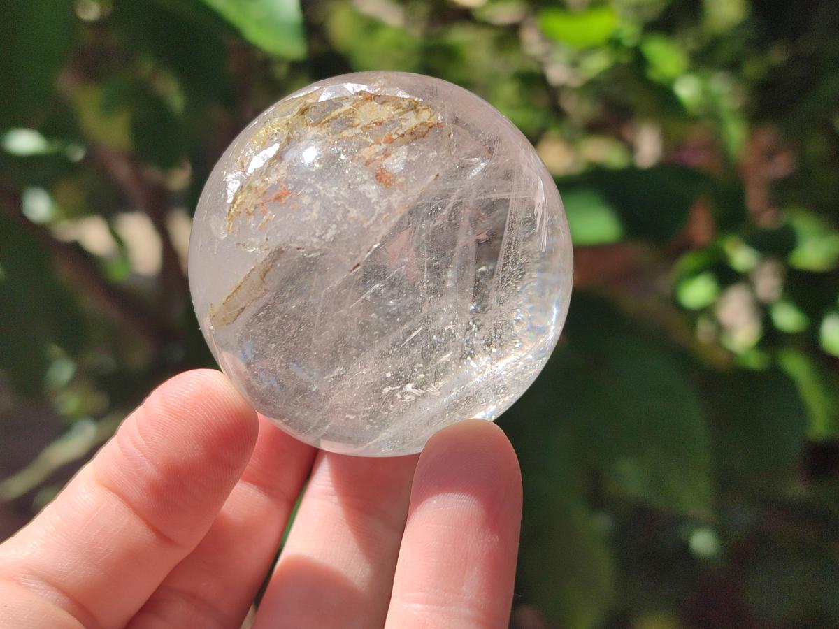 Polished Clear Quartz Crystal Balls x 2 From Madagascar - Toprock Gemstones and Minerals 