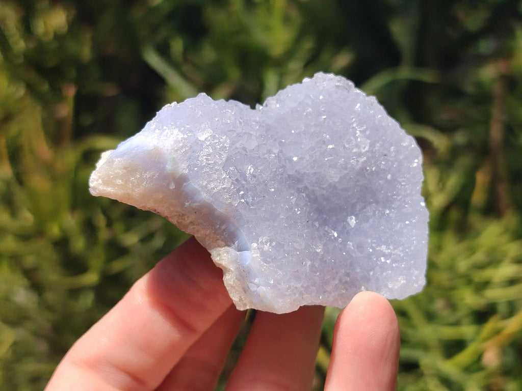 Natural Blue Lace Agate Geode and Cluster Specimens x 12 From Nsanje, Malawi - Toprock Gemstones and Minerals 