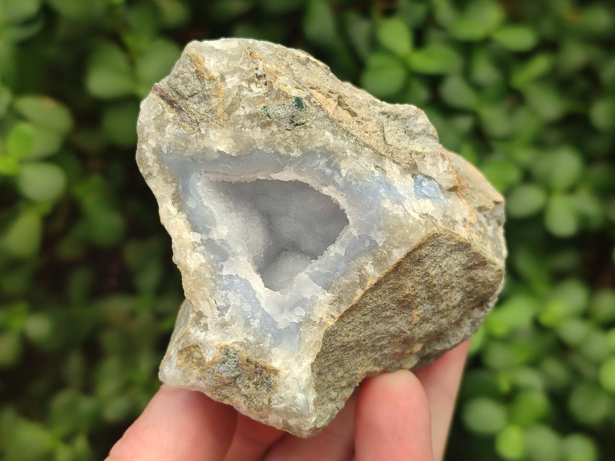 Natural Blue Lace Agate Geode and Cluster Specimens x 12 From Nsanje, Malawi - Toprock Gemstones and Minerals 
