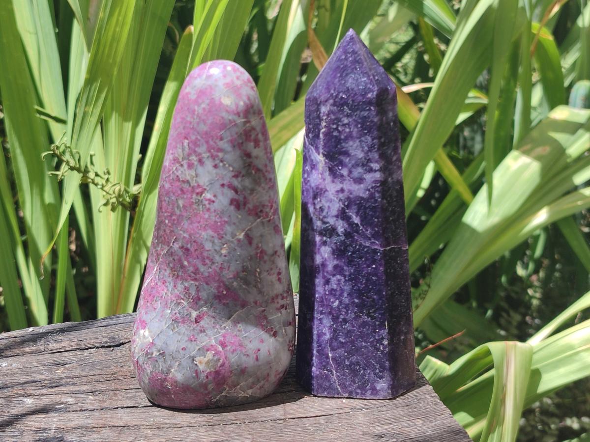 Polished And Natural Multi Mineral Pieces x 6 From Southern Africa - Toprock Gemstones and Minerals 